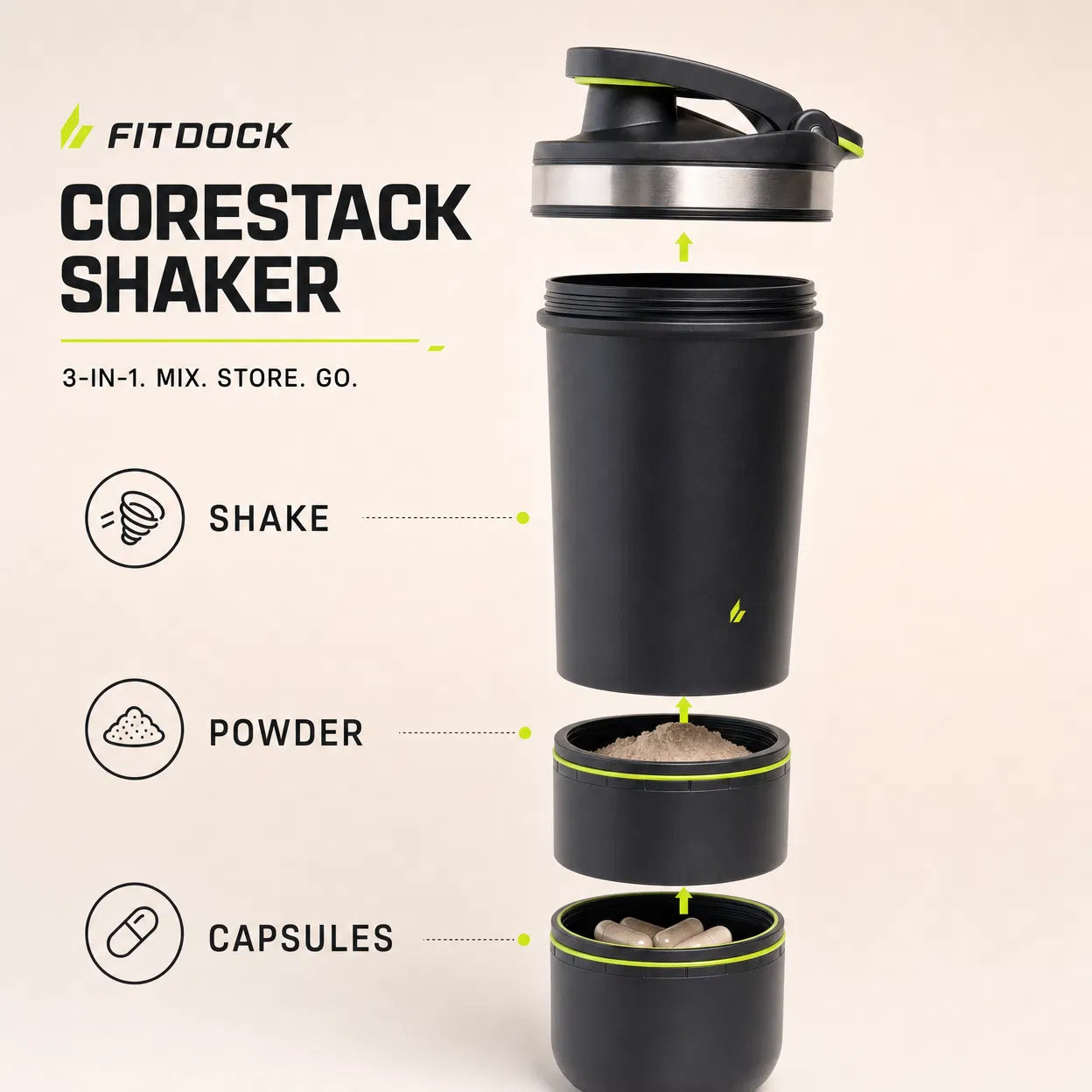 FitDock CoreStack Shaker