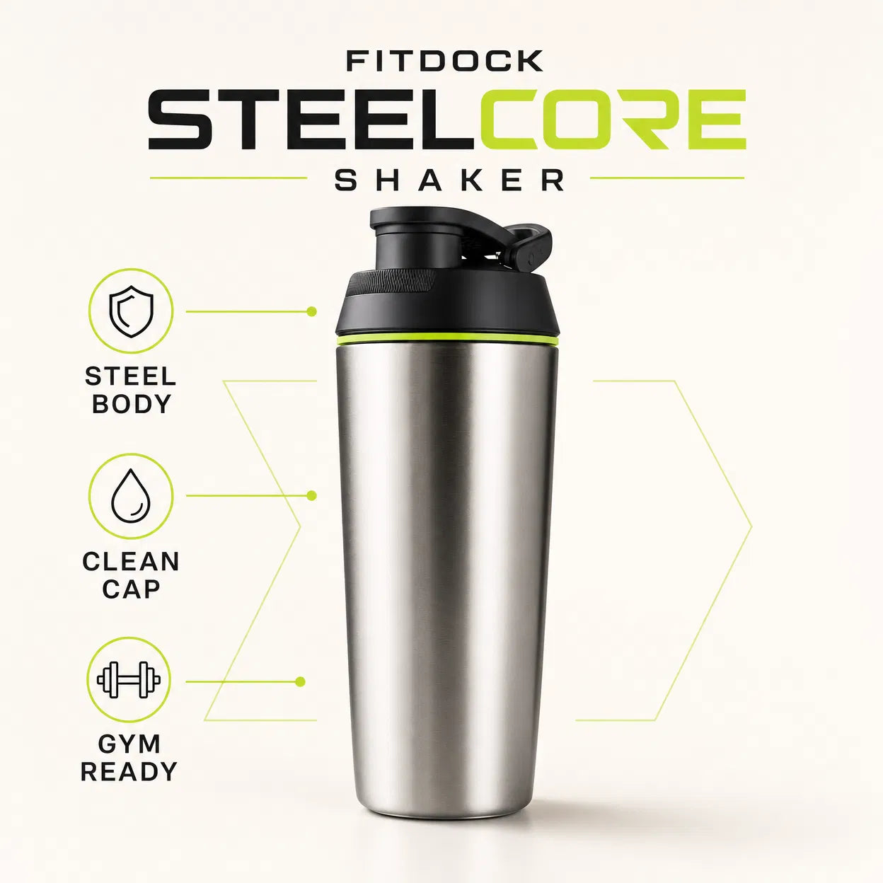 FitDock SteelCore Shaker